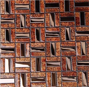 Mosaic, Backsplash Metal Mosaic Tile
