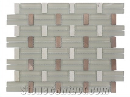 Mosaic, Backsplash Metal Mosaic Tile