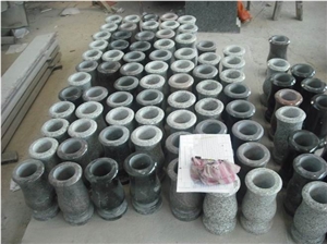 Grey Granite Vase