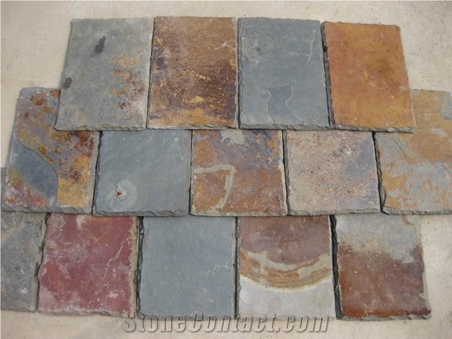 Natural Rusty Slate Tile, Slate Floor Tiles, Slate Wall Tiles