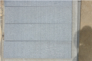 Grey Basalt Andesite Chiseled and Brushed, Hainan Grey Basalt Slabs & Tiles