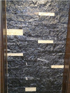 Black Culture Stone, Esfahan Black Marble Cultured Stone
