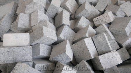 Cobble Stone, Landscaping Stones, Natanz White Granite