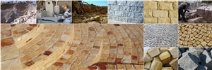 Granite Cobble Stone (granite Cube), Cream Orumieh Beige Granite