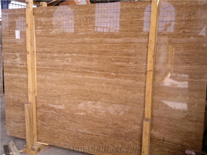 Noce (vein Cut) Travertine, Travertine Slabs