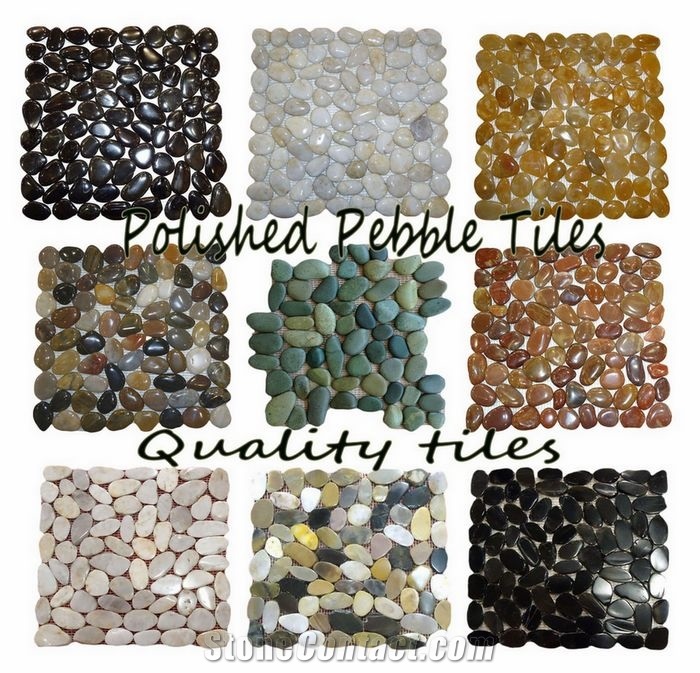 Polished Pebble Tile Mosaic