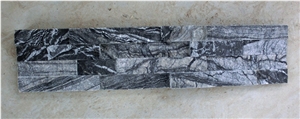 Black Stripe Culture Stone, Black Limestone Cultured Stone