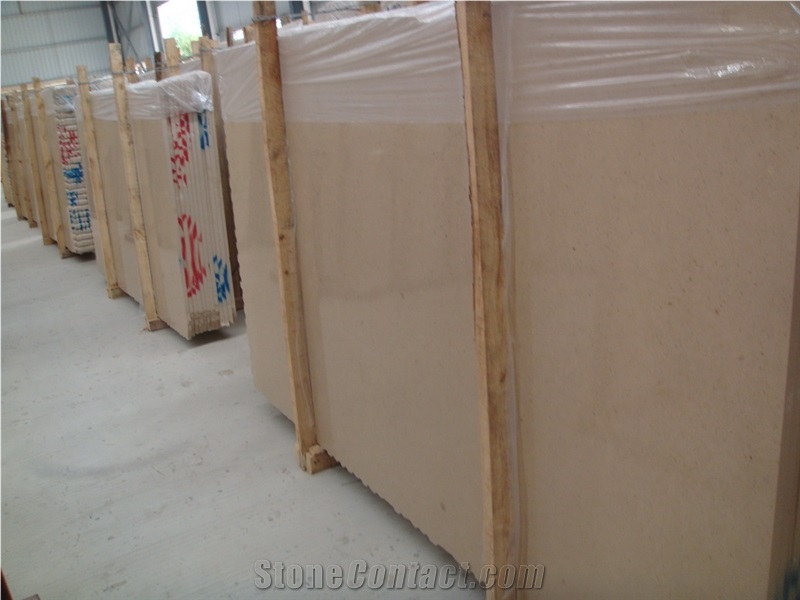 China Beige Natural Limestone Slabs