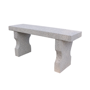 Garden Stone Bench, Pink Granite Bench