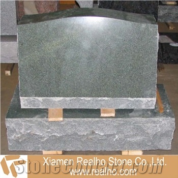 Evergreen Granite Headstone,forest Green Granite