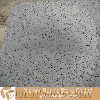 Nature Black Lava Stone, Black Basalt Cobble, Pavers
