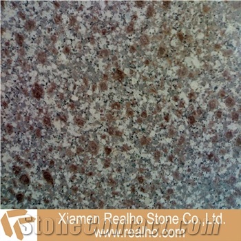 Polished G608 Snow Plum Red Granite