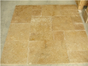 Light Sunset Travertine Versailles Pattern, Turkey Beige Travertine Tiles