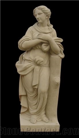 Beige Marble Sculpture