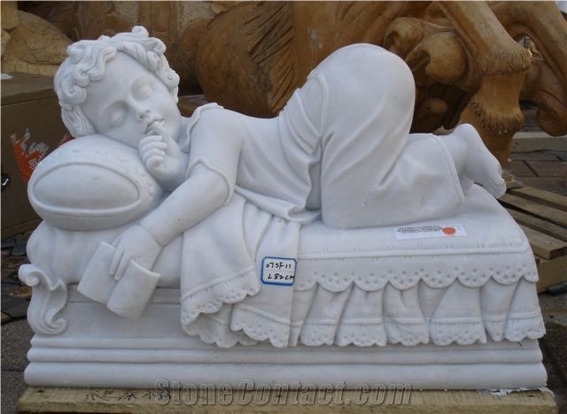 Figure Sculpture, White Marble Sculpture