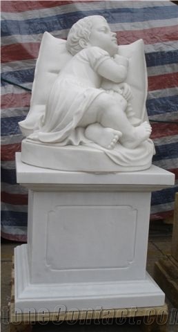 Figure Sculpture, White Marble Sculpture