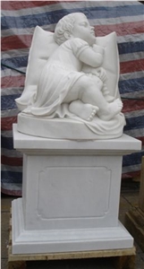 Figure Sculpture, White Marble Sculpture