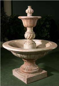 Beige Limestone Fountain