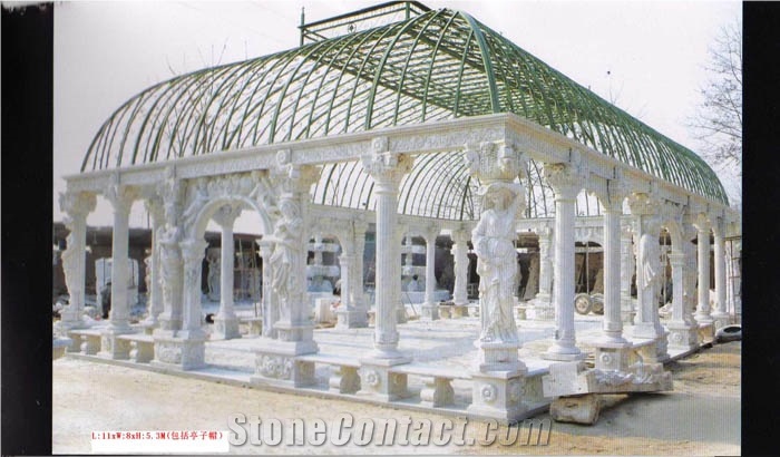 Beijing White Marble Garden Gazebo