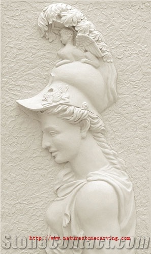 White Marble Relief