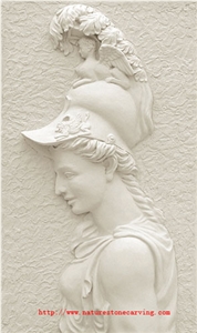 White Marble Relief