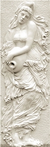 Relief Marble Carving Etching, White Marble Etching