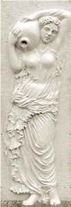 Relief Marble Carving Etching, White Marble Etching