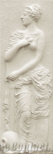 Relief Marble Carving Etching, White Marble Etching