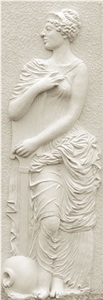 Relief Marble Carving Etching, White Marble Etching