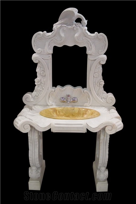 Sinks Marble Sink Stone Sinks, Beijing White Marble Sinks