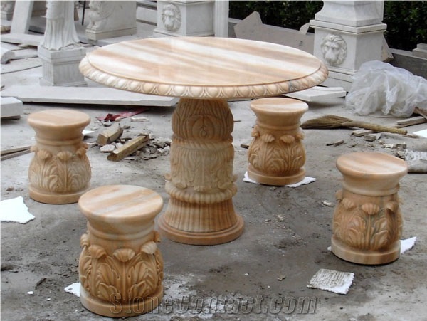 Pink Marble Table