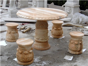 Pink Marble Table