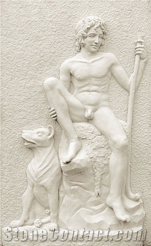 White Marble Carved Panel