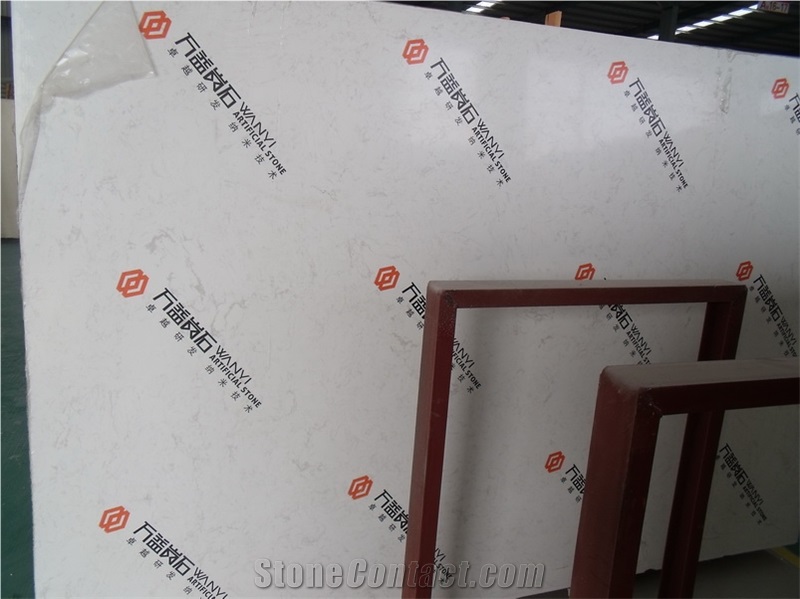 Ariston White Artificial Marble Slabs