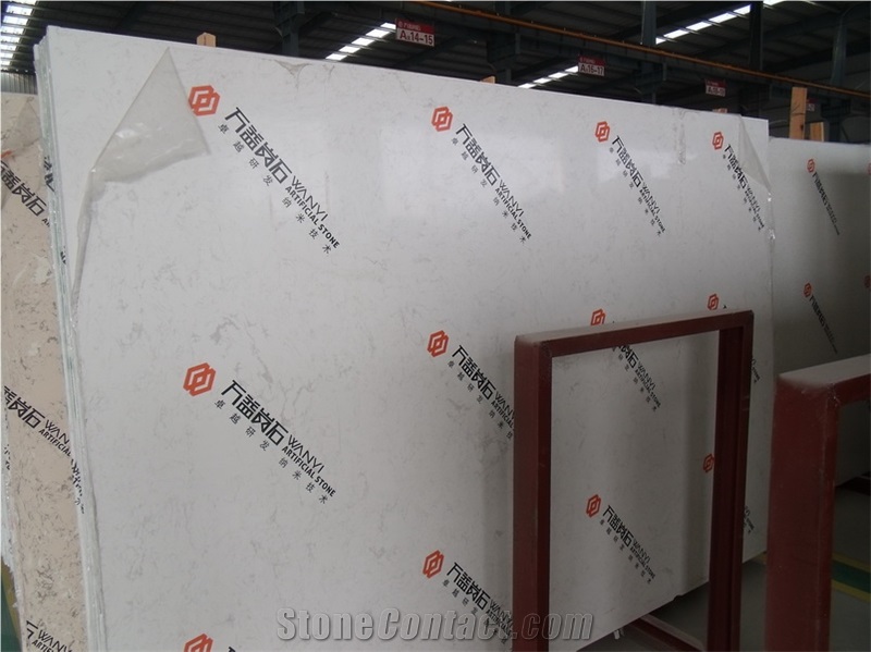 Ariston White Artificial Marble Slabs