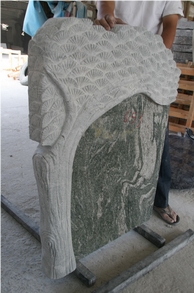 China Juparana Headstone China Juparana Headstone