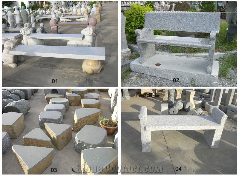 Stone Bench & Table