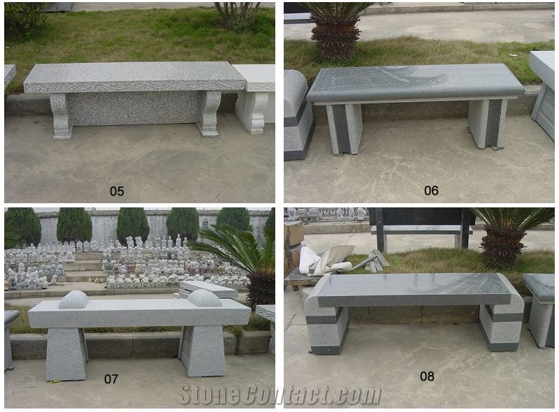 Stone Bench & Table