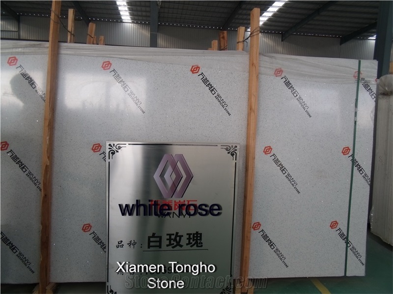 White Rose Artificial Marble Slabs
