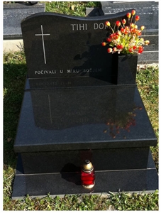 Absolute Black Granite Single Monument