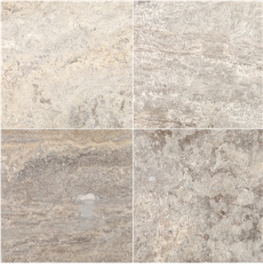 Silver Travertine Afyon, Turkey Grey Travertine Slabs & Tiles