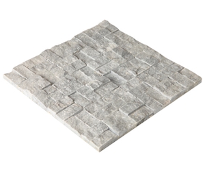 Silver Travertine Mosaic, Silver Afyon Grey Travertine