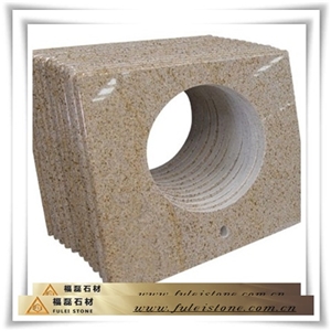 G682 Yellow Rust Granite Vanity Top, G682 Yellow Granite Bath Accessories