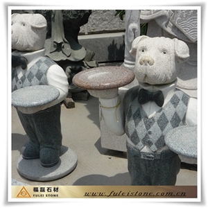 Granite Animal Artifacts, Animal Artifacts Grey Granite