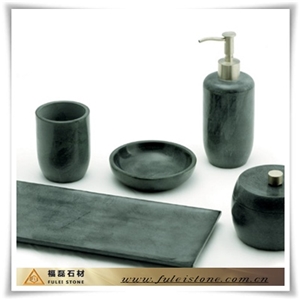 Green Marble Natural Stone Bathroom Accessories, India Green Marble Bath Accessories