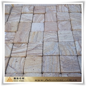 Wood Sandstone Paving Stone, Wood Yellow Sandstone Paving Stone