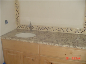 Typhoon Bordeaux Bath Top, Yellow Granite Bath Top