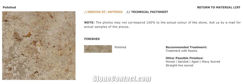 Brecha St Antonio, Portugal Beige Limestone Slabs & Tiles