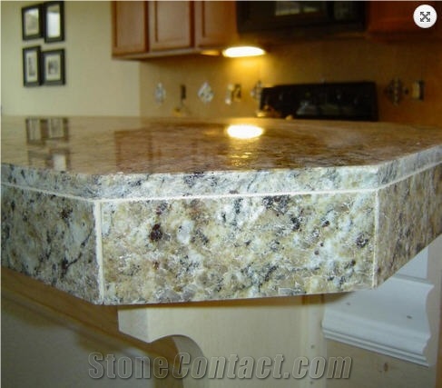 Giallo Santa Cecilia Countertop, Yellow Granite Countertop