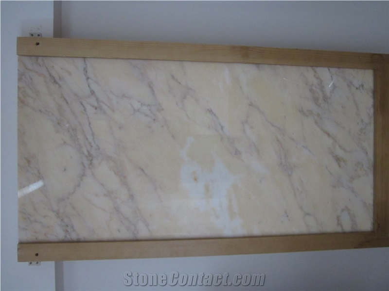 Golden Cyristal Marble Slab, Turkey Yellow Marble